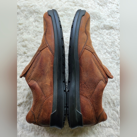 ECCO Men's Suede Leather Slip-on Shoes, Size 12/46, Shock Point Soles - Picture 7 of 14